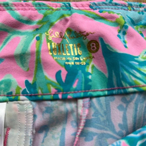 Lilly Pulitzer Pink and Blue Patterned Jeggings - Picture 3 of 6
